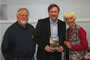 With Paul and Rosie Schluter, owners of the Paso Fino horse ranch fictionalized in Bad Weeds Never Die, at the Cannon Falls Citizen Law Enforcement Partnership