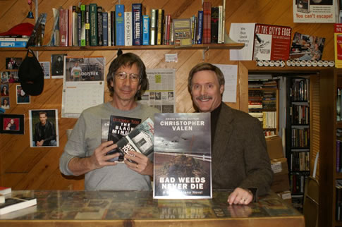 With Richard Katz at the Mystery One Bookstore in Milwaukee